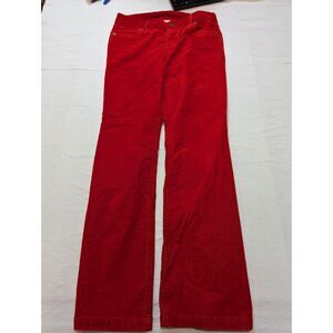 J.Crew Favorite Fit Red Corduroy Pants Bootcut Women’s 4R 31x33